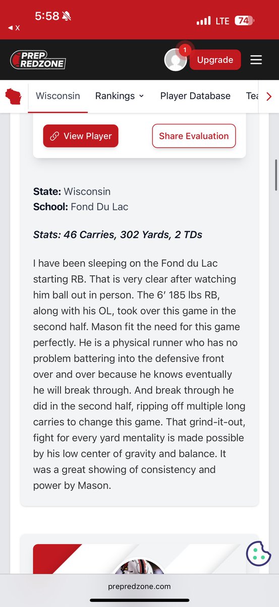 Thank you <a href="/MJ_NFLDraft/">Mark Johnson</a> for the write up on Friday nights game! Now onto conference💪
