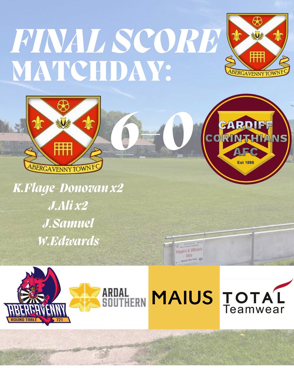 Brilliant 6-0 win away at Cardiff Corries for the reserves this afternoon⚽️🔵

Goals:
⚽️⚽️ Keane Flage-Donovan
⚽️⚽️ Joel Ali
⚽️Joel Samuel
⚽️Will Edwards

#ATFC #UpTheTown #UTT #AberTown