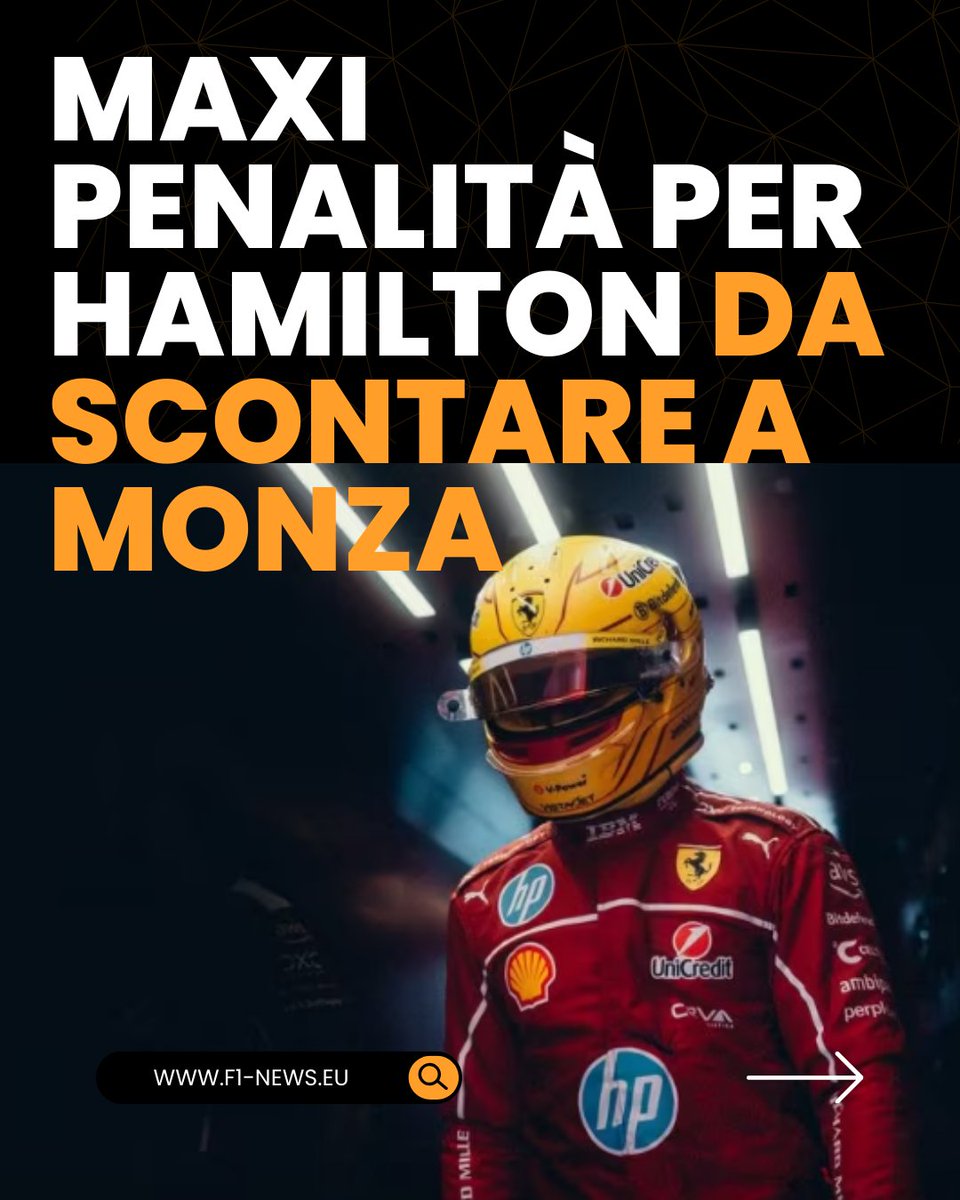 Mannaia FIA invece su Lewis Hamilton. Troppo veloce in regime di bandiere gialle prima della partenza. La sua #Ferrari partirà a Monza con 5 posizioni di penalità in griglia. 

#monza #f1 #zandvoort