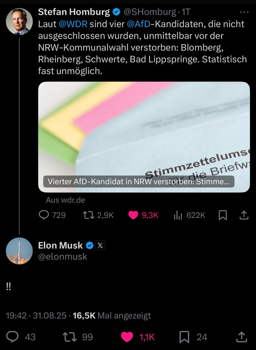 LibertyBlog (@the_libertyblog) on Twitter photo Prof. <a href="/SHomburg/">Stefan Homburg</a> hat X durchgespielt! Beeindruckend, dass <a href="/elonmusk/">Elon Musk</a> überhaupt darauf aufmerksam wurde. Chapeau!!! Prof. <a href="/SHomburg/">Stefan Homburg</a> hat X durchgespielt! Beeindruckend, dass <a href="/elonmusk/">Elon Musk</a> überhaupt darauf aufmerksam wurde. Chapeau!!!