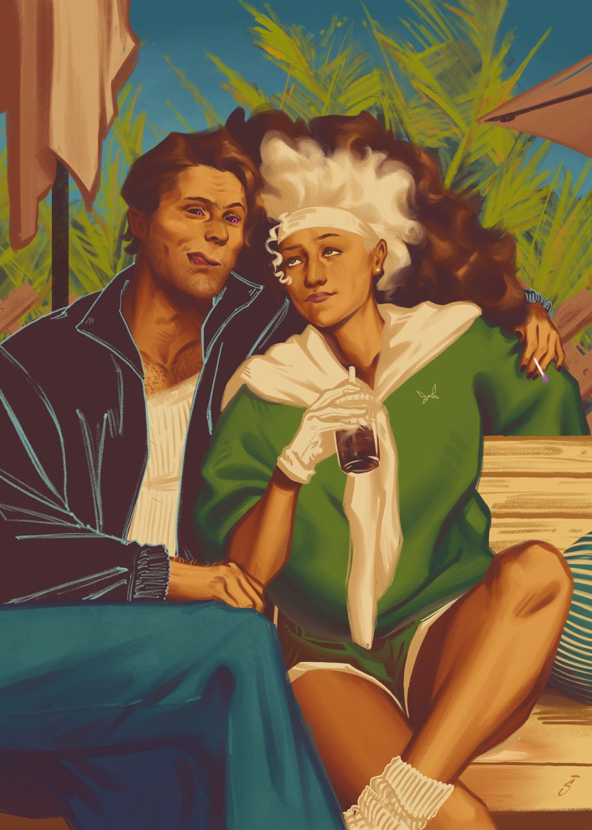 ☀️

#rogueandgambit #xmen #fanart