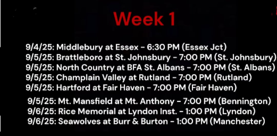 NSN football coverage in VT Week 1 2025