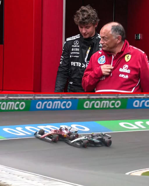 RedSpaceF1's tweet image. Kimi Antonelli a été aperçu dans le motorhome Ferrari. Certainement pour s'excuser de ce qu'il s'est passé en piste avec Charles Leclerc. Joli geste. 👍 #DutchGP #F1