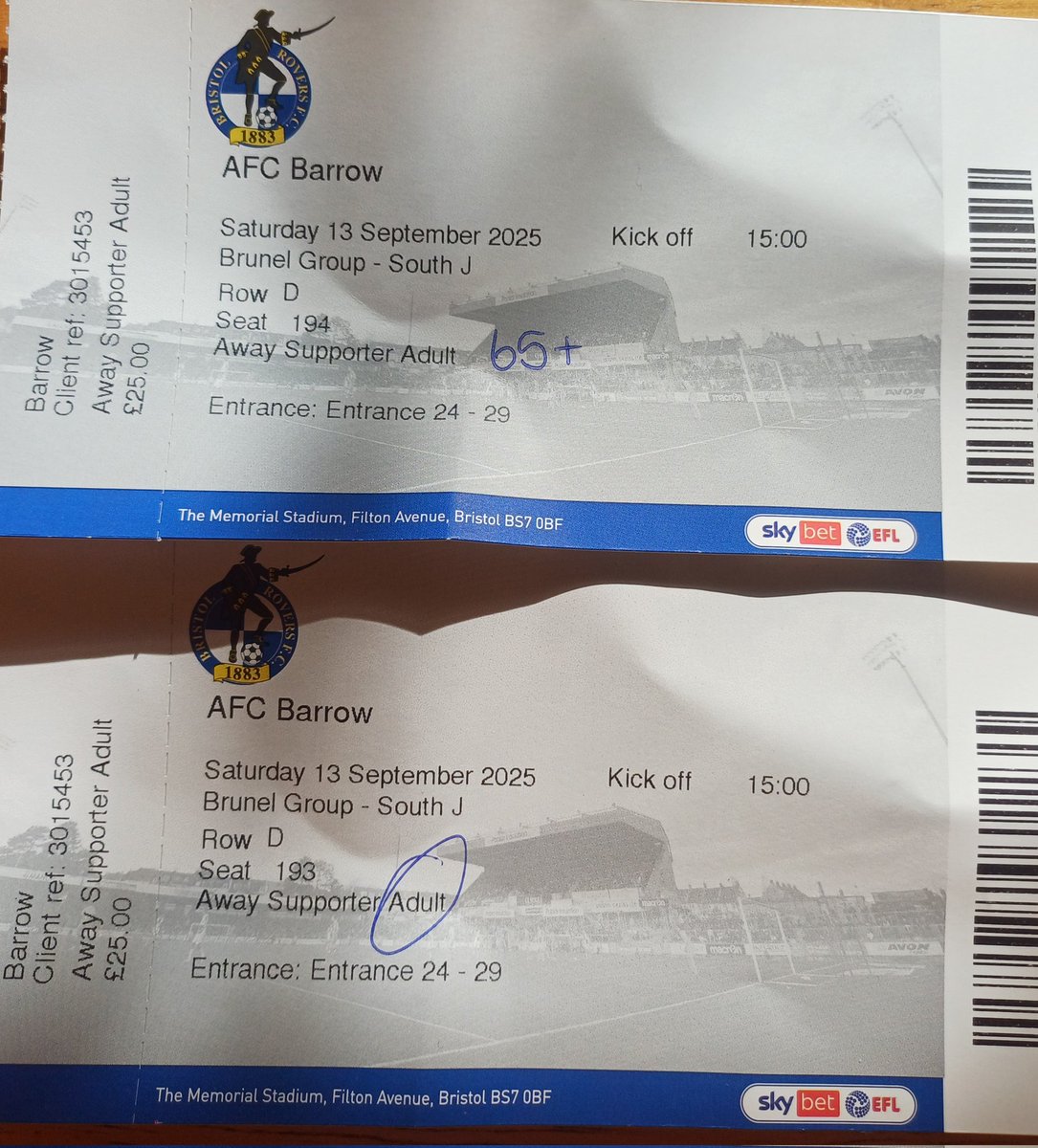 Jamie, Barrovian in Exile (@jamiezigger) on Twitter photo Did not expect Royal Mail to drop these through our letterbox on a Sunday, that's for sure. I aint knocking it, mind. A note to <a href="/Official_BRFC/">Bristol Rovers</a> our club is <a href="/BarrowAFC/">Barrow AFC</a> not AFC Barrow. #awaydays #barrow #barrowafc #barrowfans Did not expect Royal Mail to drop these through our letterbox on a Sunday, that's for sure. I aint knocking it, mind. A note to <a href="/Official_BRFC/">Bristol Rovers</a> our club is <a href="/BarrowAFC/">Barrow AFC</a> not AFC Barrow. #awaydays #barrow #barrowafc #barrowfans