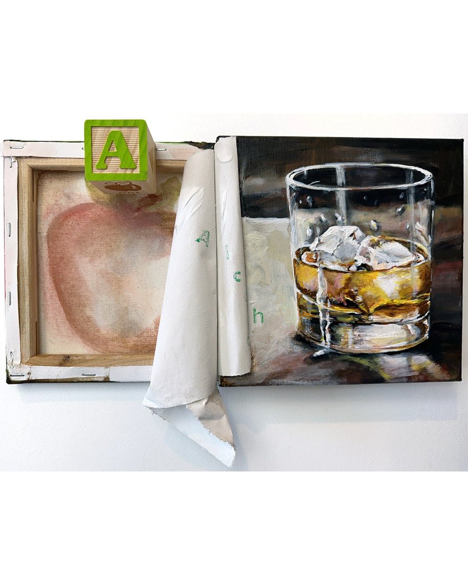 ef4art's tweet photo. First two finished.
A is for Alcohol B is for Bullet
From Adulterated, an alphabet reimagined for adults. 2 down, 24 to go.
#ArtSeries #ArtInProgress #ContemporaryArt #painting https://t.co/ObM6HNCWLK