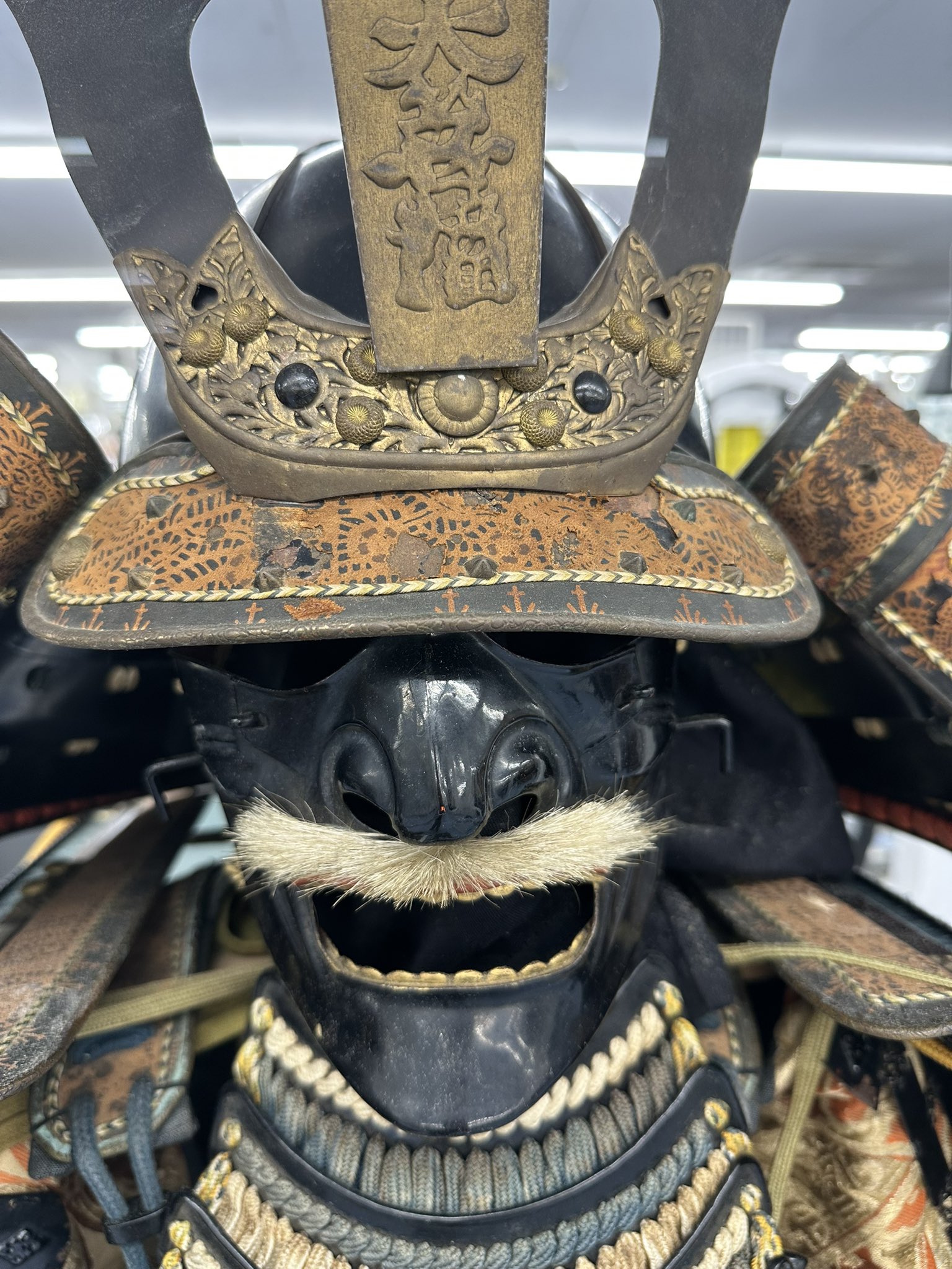 受注専用　衝角付冑　顎紐付き Amazon.co.jp: SHENKEL 4点式あご紐 チンストラップ OD : ホビー