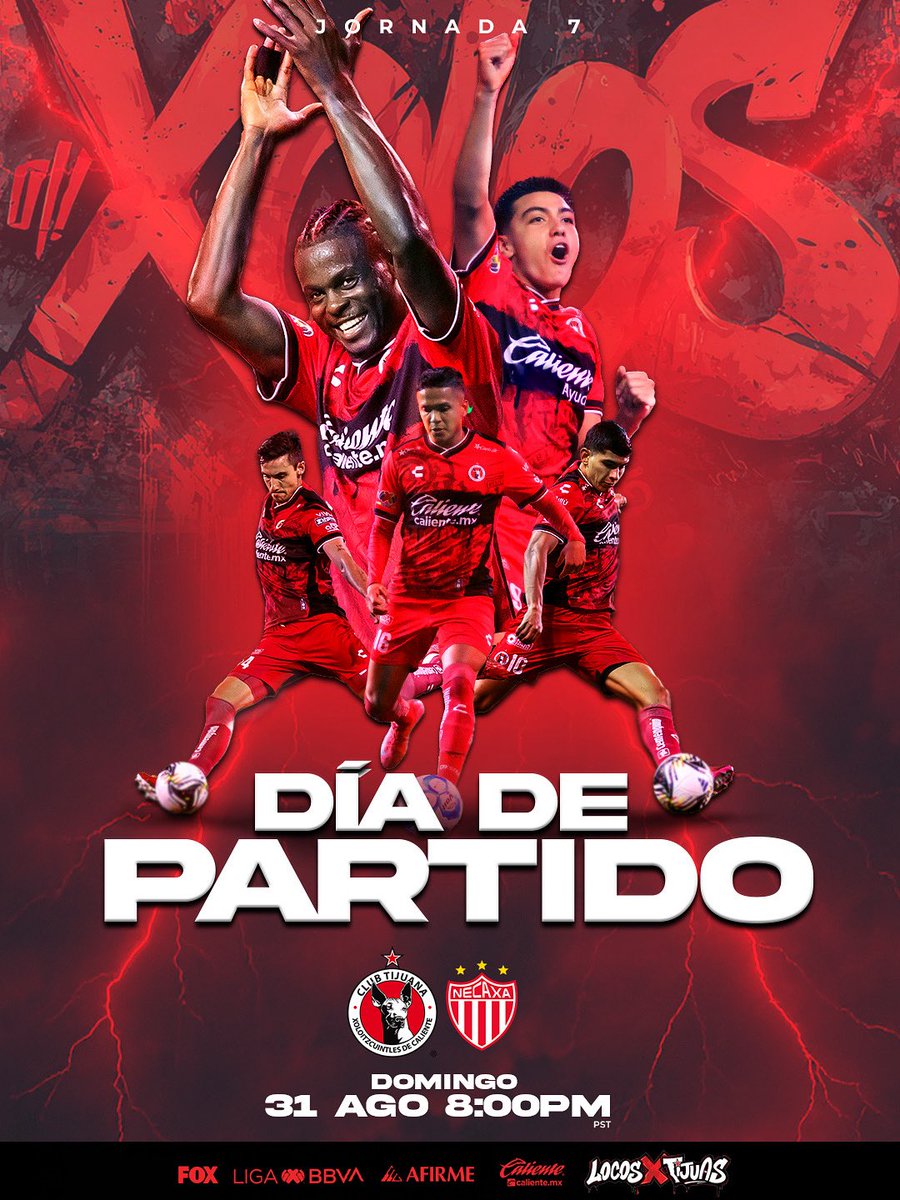 ¡La Jauría está de regreso en el Mictlán! 🏟️🔥

¡Hoy es día de partido! ¡Vamos X los 3 puntos!

📺: <a href="/somos_FOX/">FOX</a> 
⏰: 8:00pm PST
🎟️: instatickets.mx

#LocosXTijuas 🐕 | <a href="/LigaBBVAMX/">Liga BBVA MX</a>