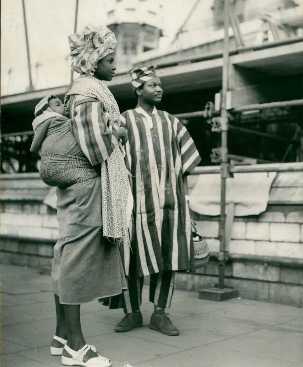 Nostalgic Steeze! Yorùbá couple in London. February, 2, 1953.