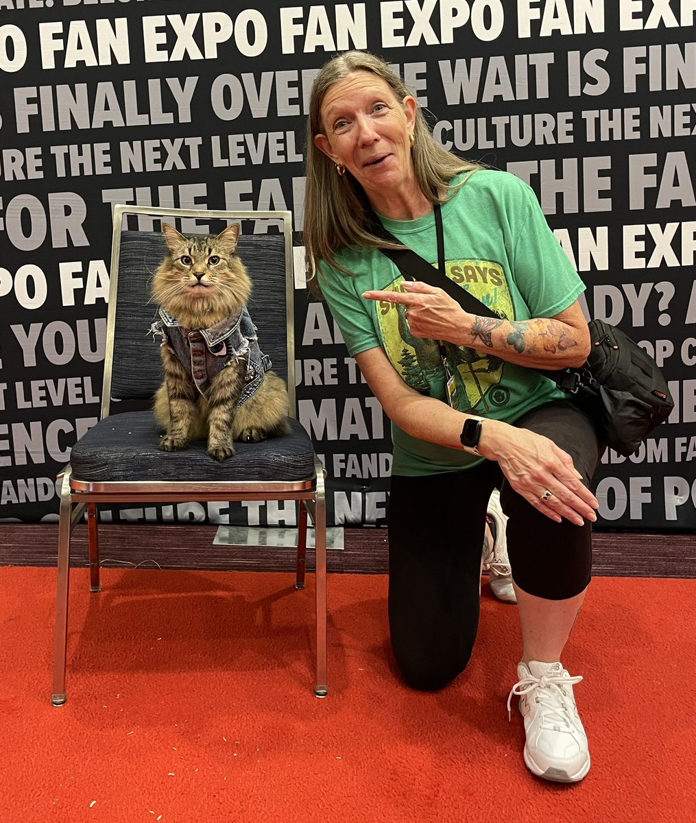 KaronSmart's tweet image. Tonic the cat from Caught Stealing at Fan Expo Toronto #ontarioevents #torontoevents #torontoblogger #thesix #convention #backtothefuture #fanexpo #fanexpotoronto #cosplay #fandom #thesix #caughtstealing #petsematary #beyongthedeadfall #tabby #straw #canadian #torontocat