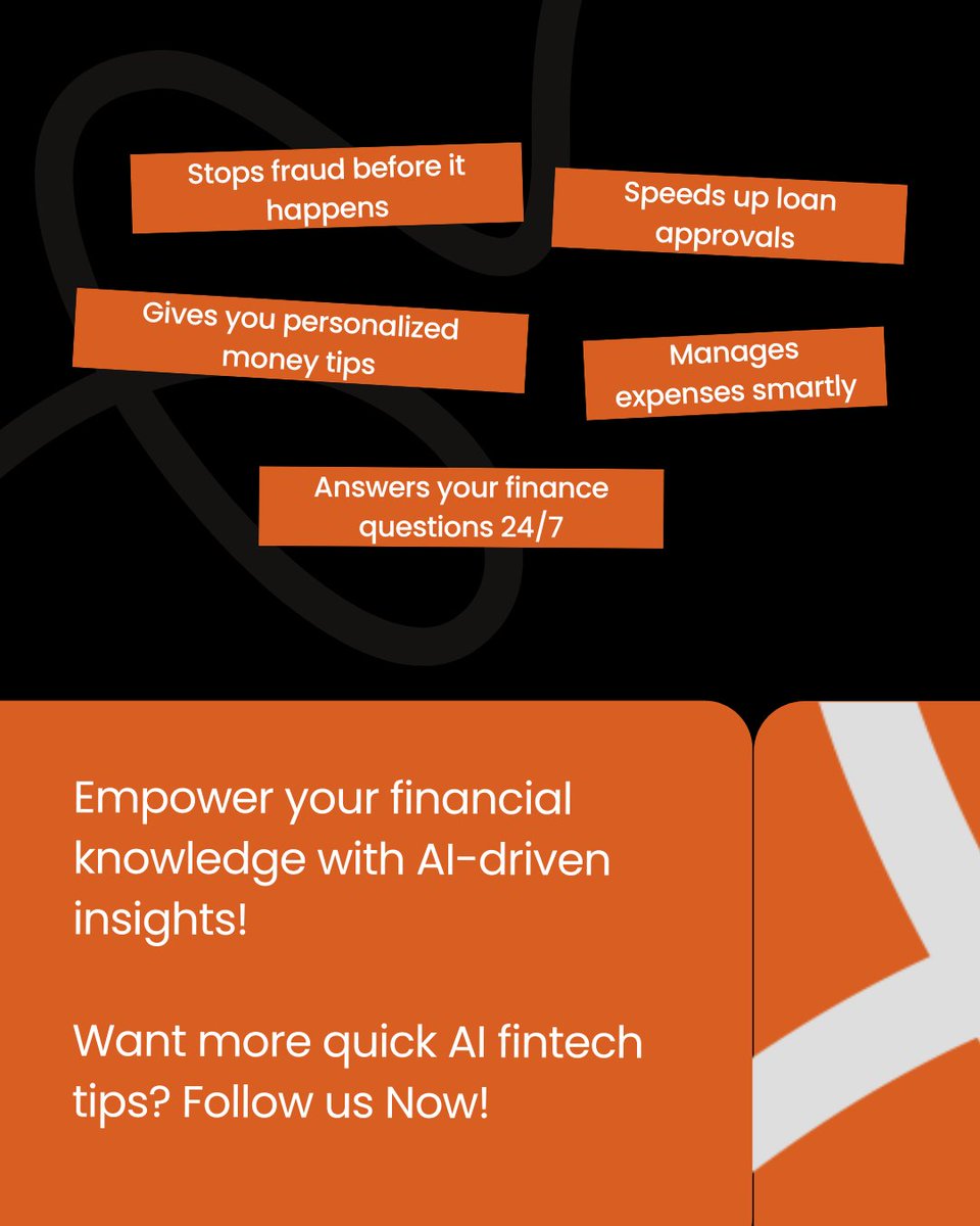 Pravaahc's tweet image. 💡Complex fintech made simple with 🤖AI.

Ready to learn? 
Drop a ‘Yes’✅ in the comments if you want more AI-driven fintech tips!

#FintechAI #PravaahConsulting #FinancialLiteracy #AIExplained #SmartFinance #FutureOfFintech #AIMadeSimple