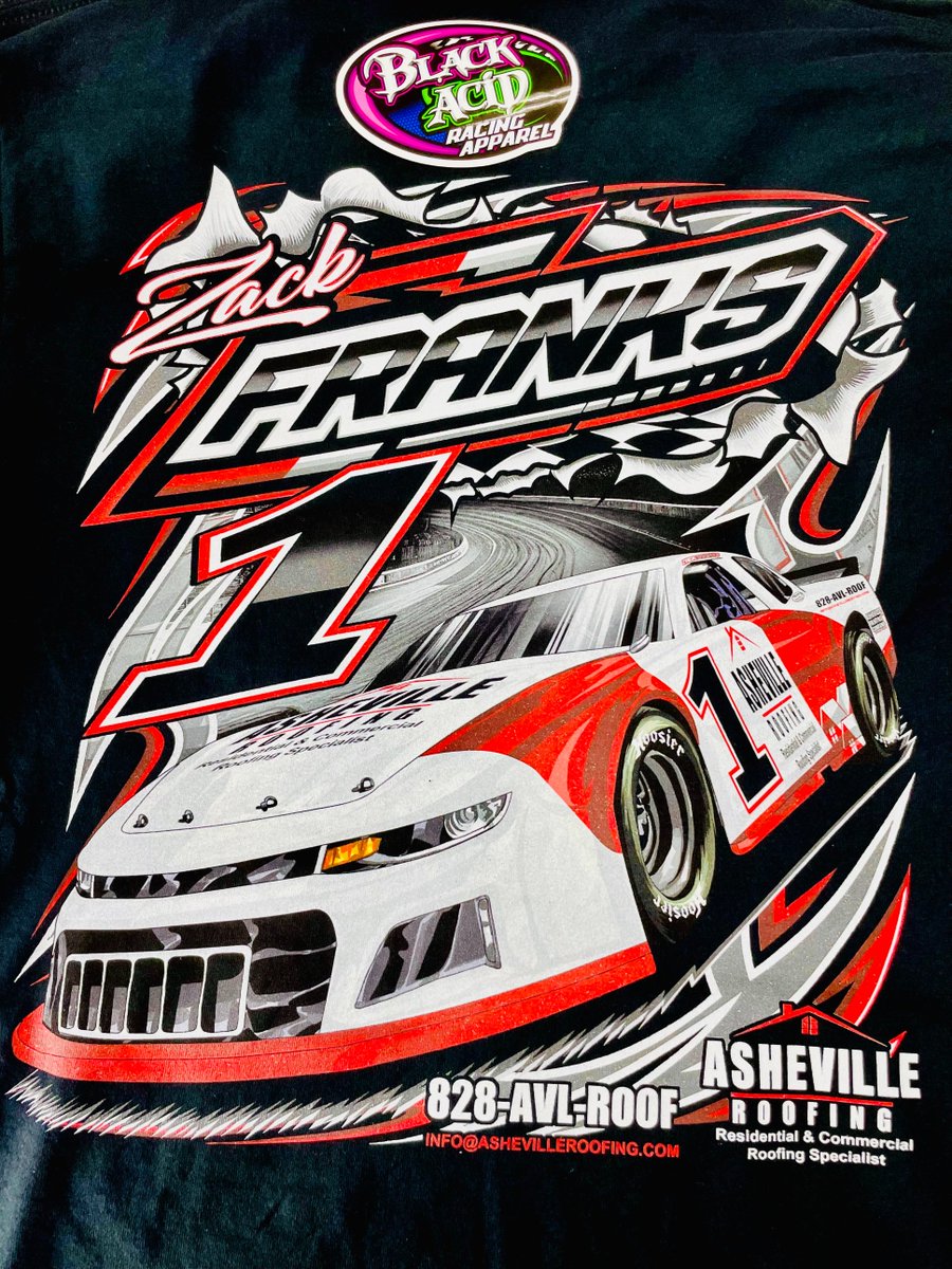 Bold red. Sleek silver. Pure late model style. 🏁
Design for Zack Franks Racing. #WearYourPassion #LateModelRacing #BlackAcidApparel #RaceDayReady #TrackLife