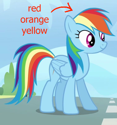 wait hold on, which one is the right rainbow dash top mane color???