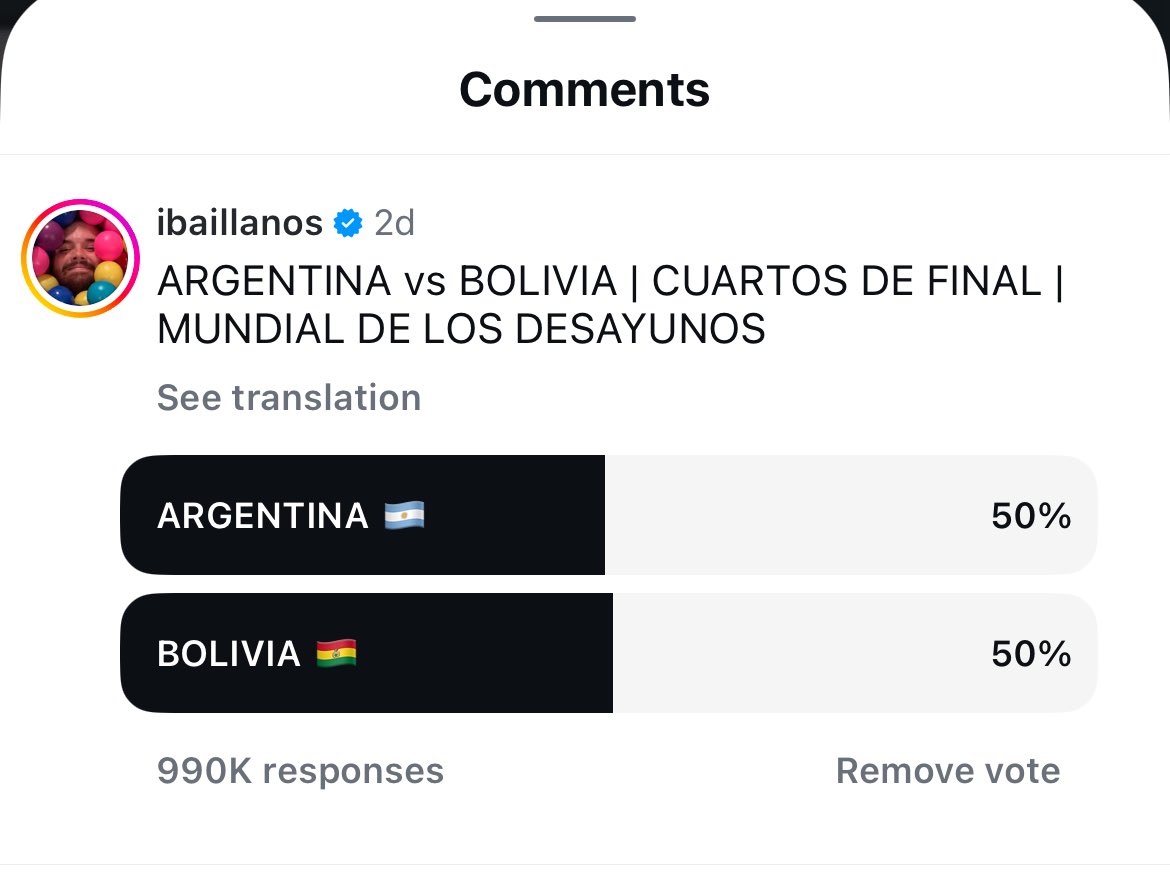 Vamos que se puede 💪🏼🇧🇴
Recuerden votar en TikTok, Instagram y YouTube. Todo cuenta