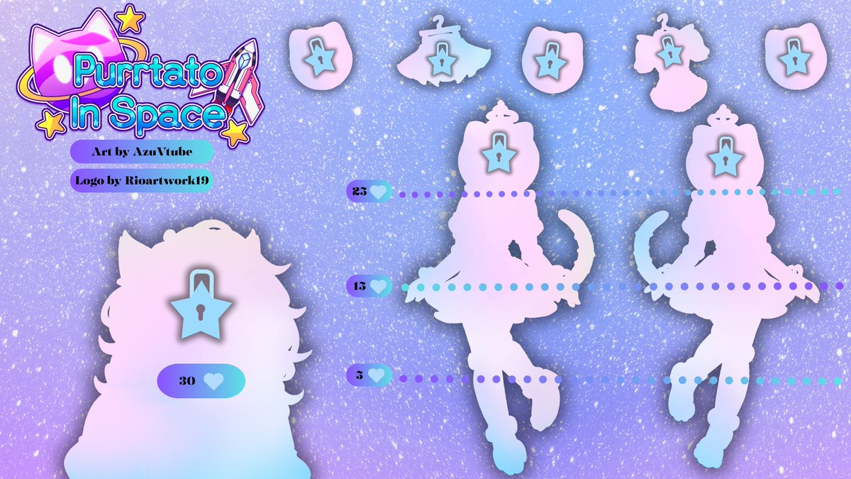 ⋆｡°✩ Meowdel 2.0 Reveal ⋆｡°✩

I hope you are just as excited to see what we been cooking!!

Wanna know how I look like?!?!
♡ + ↻ to Unlock more of the model! :3
#modelreveal | #Vtuberdebut
