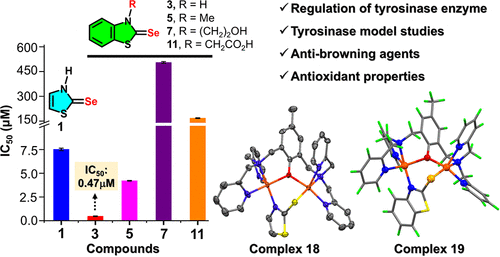 bhkenlo's tweet image. Thiazole- and Benzothiazole-Based Organoselenium Compounds as Dual-Action Agents: Tyrosinase Inhibitors and Functional Mimics of Glutathione Peroxidase | Inorganic Chemistry pubs.acs.org/doi/10.1021/ac… Roy and co-workers @InorgChem #selenium #tyrosinase #inhibitors #GPx