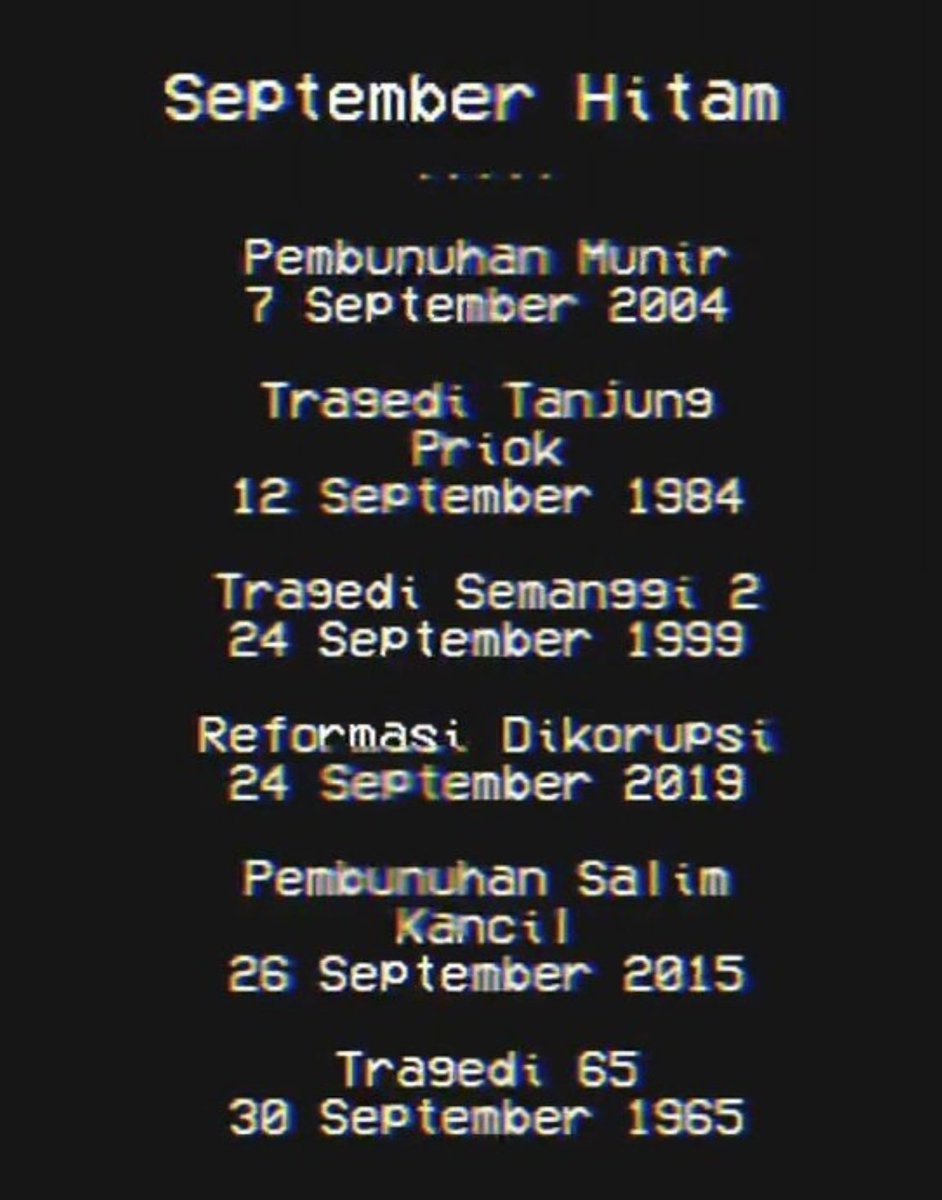 #SeptemberHitam