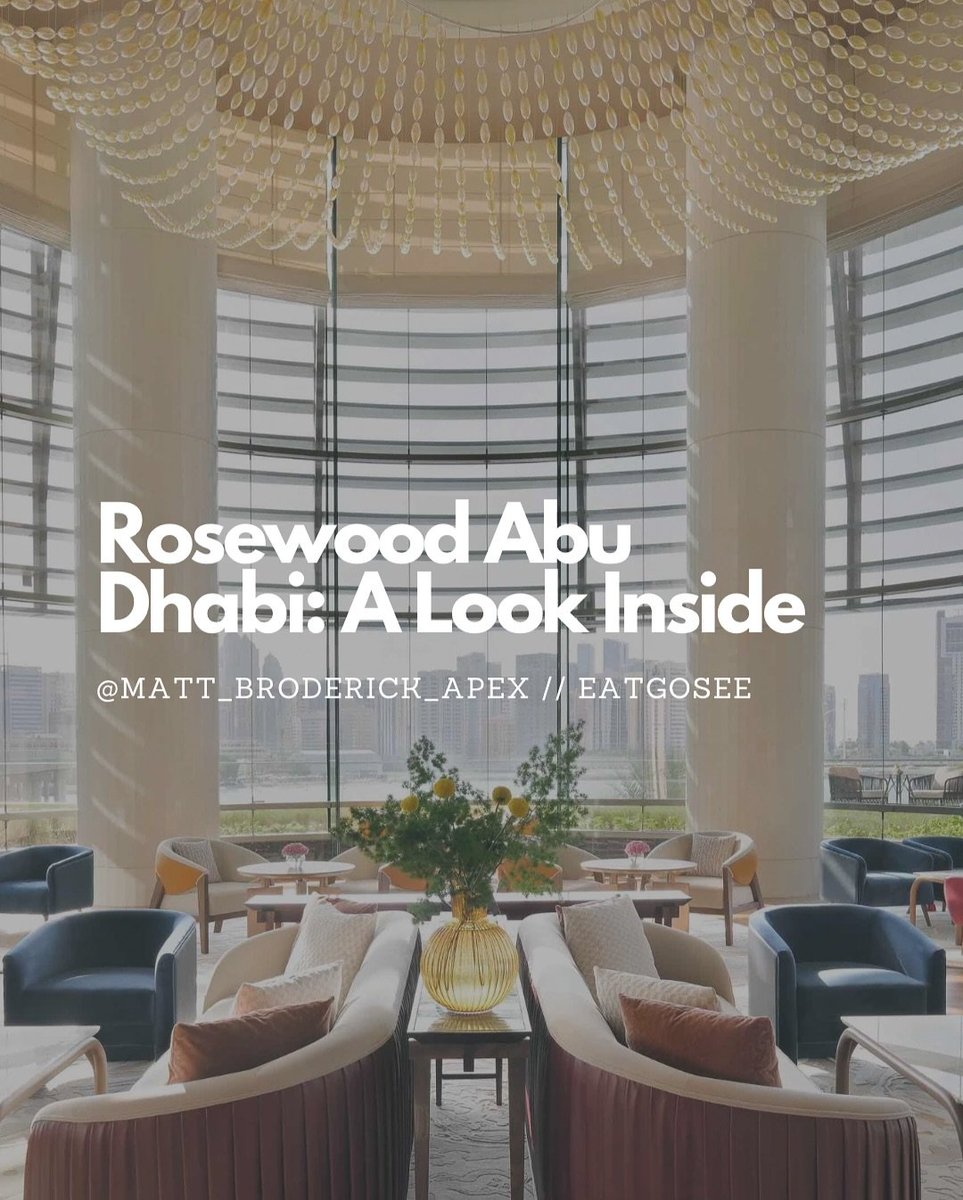 finediningmatt's tweet image. For A Look Inside, I wrote about the Rosewood Abu Dhabi, a luxury, five star property in the capital.
“The chance to visit most of them in one glorious weekend of gentle gluttony was too much to resist.“
Read, comment, share! eatgosee.com/travel_post/ro…