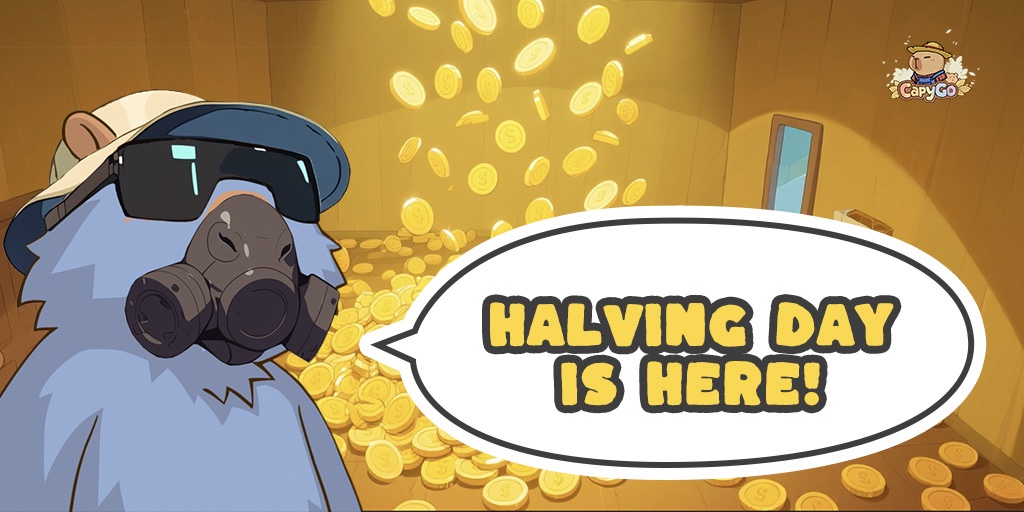 Capygoio's tweet image. 🔥 Halving incoming!

It’s time to test your skills as the game evolves. Fewer rewards, bigger challenges! 

Only the strongest will thrive. 💪 The future belongs to the brave! 🫡 

#CapyGo #GameEvolution #Movement