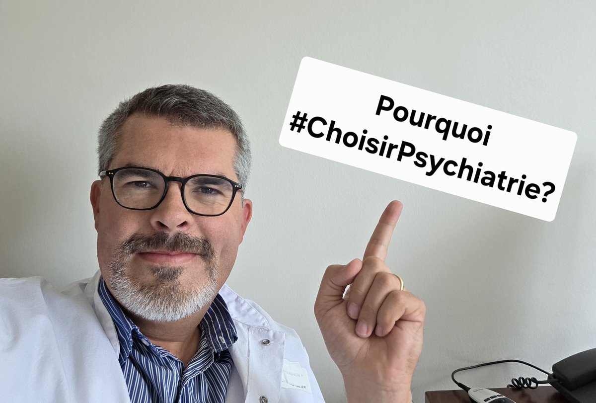 Info utile du jour en #psychiatrie: pourquoi choisir de travailler en psychiatrie?

Parce que c'est incontournable!

Voici 🔟 bonnes raisons qui pourraient bien changer votre vision sur cette passionnante discipline (oui, vraiment) ⬇️
#ChoisirPsychiatrie