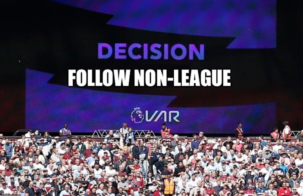 Top-level football is the biggest and best advert for non-league right now.

😴 Sterile games
🎥 The abomination that is VAR
💰 Obscene prices
🤷🏻‍♂️ Fans treated as customers

Remember football in the 90s/00s?? Yeah, it’s still alive and well. 

It’s in non-league. 

🫡⚽️