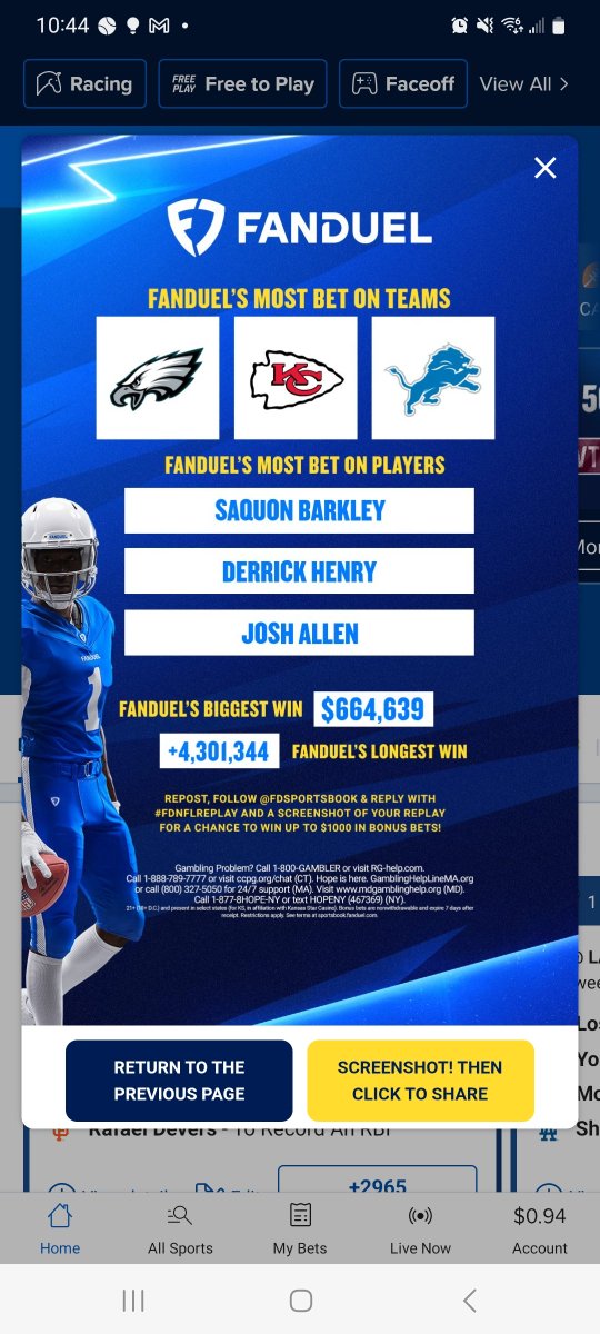 ThorobredGriz3's tweet photo. @FDSportsbook #FDNFLREPLAY https://t.co/ccdINA0BzQ