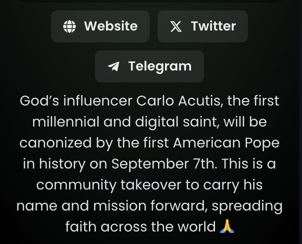 Carlo the Saint tweet media