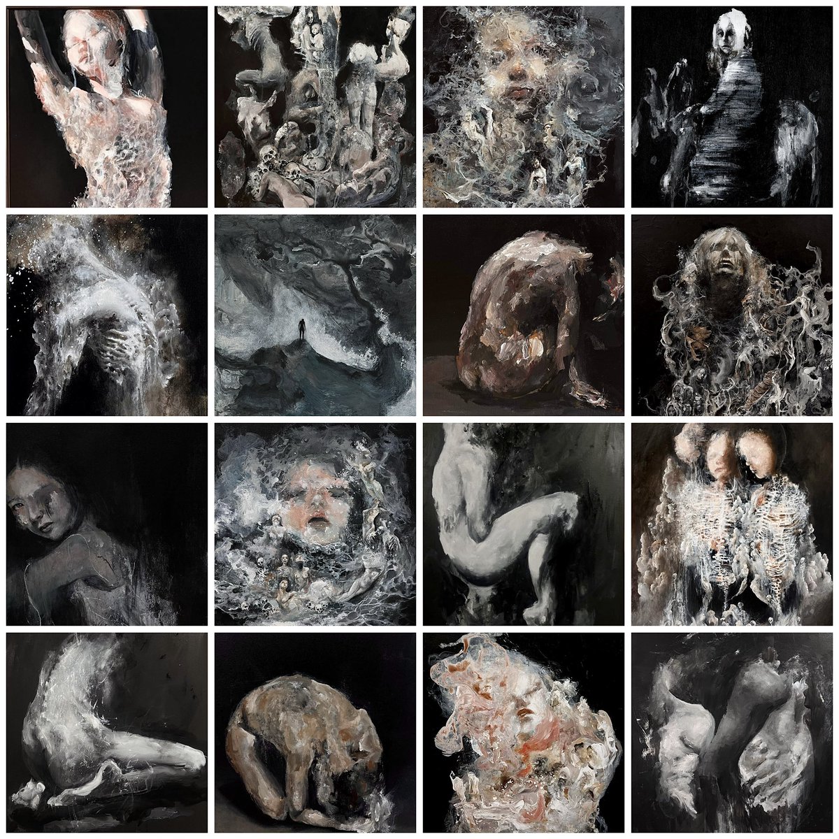 Hi, I’m Uyen and this is my art.
My work continues to focus on exploring the human condition and understanding how we navigate external factors that influence us internally 🫂🖤🫶🏼 thx for being a part of my art journey 🖤