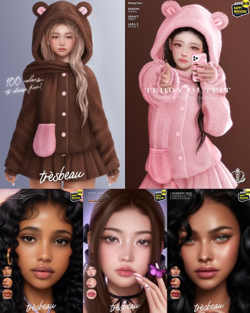 KawaiiFeedSL's tweet photo. Tres Beau: Weekend Sales @ Mainstore〡Taxi: https://t.co/krmLy7bvGs
#SecondLife #tresbeau #weekendsales #mainstore #slcontent #kawaiifeed https://t.co/ZrgZjm99Ez