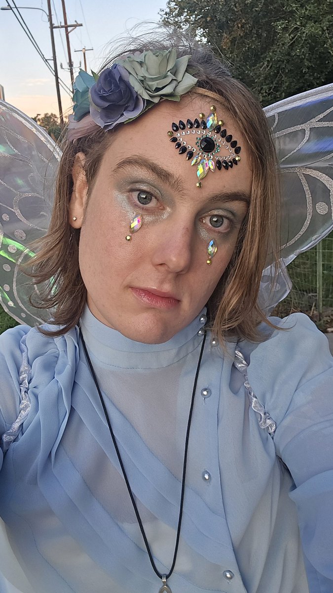 Lovelaceladybug's tweet photo. A friend foolishly invited fae into their home, fortunately it only took a couple of cases of malt liquor and definitely did not replace anyone's child with a changeling 🩵 https://t.co/CrC2UUeMif