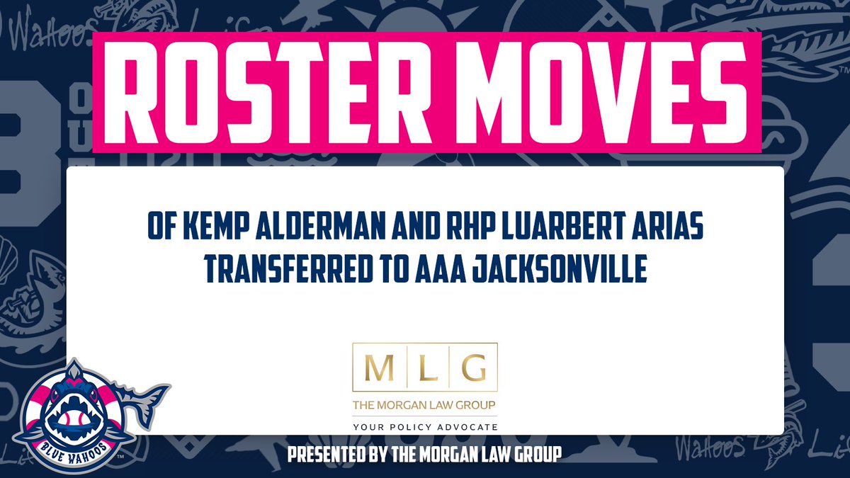 BlueWahoosBBall's tweet image. Today's roster moves, presented by @MorganLawGroup: