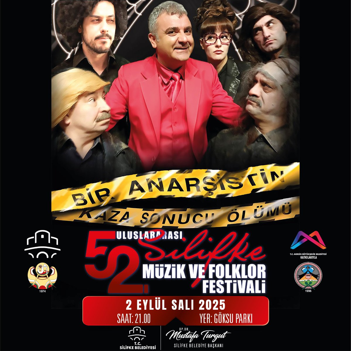 Dario Fo’nun Nobel ödüllü komedi oyunu "Bir Anarşistin Kaza Sonucu Ölümü" Silifke'de! Ankara Sanat Tiyatrosu'nun 6. sezonunda da devam edecek olan bu eşsiz kara komedisine tüm halkımız davetlidir...
#silifke #müzik #folklor #festival #tiyatro #mersin #ankarasanattiyatrosu