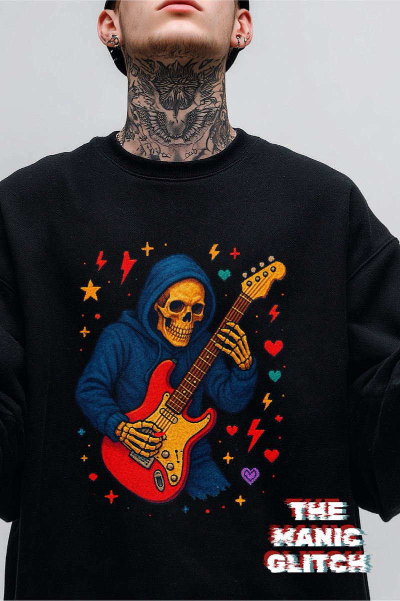 themanicglitch's tweet image. 🎸 Gothic Pixel Art Skeleton Guitar Design | T-shirt, Hoodie, Sweatshirt, Long Sleeve S-3XL
👉 themanicglitch.etsy.com/listing/436156…
⚡ Code MANICTWT35
#GothicStreetwear #PixelArt #SkeletonDesign #ModaGotica