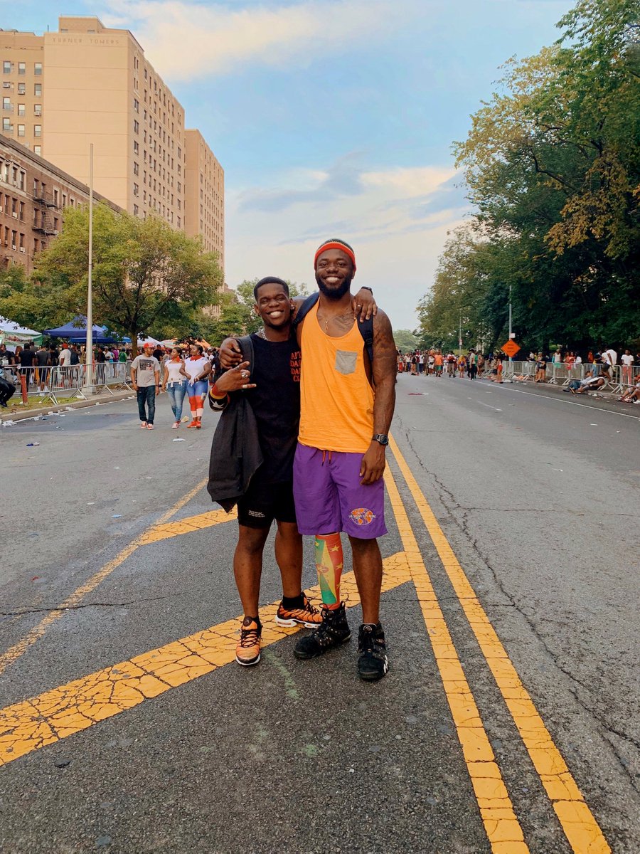 MattTRich_'s tweet photo. In honor of West Indian Day Parade/Labor Day. Here’s a throwback with my brother @AstroRudeboi 🇰🇳🇬🇩🇻🇮 ♥️ https://t.co/GkNkJZPnjj