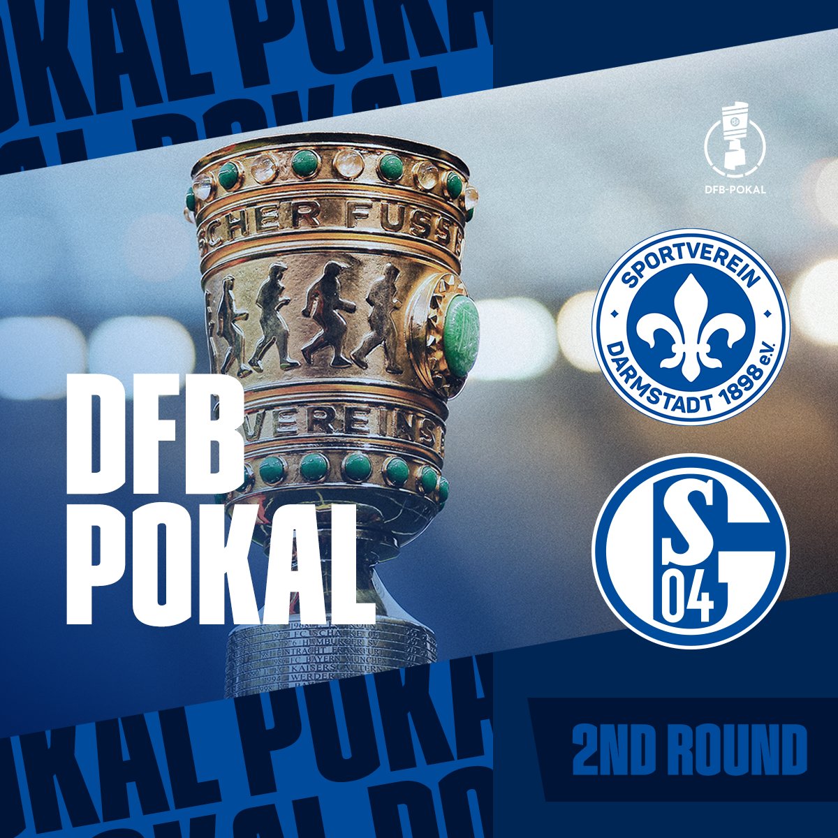 🚨 Schalke ira défier le SV Darmstadt (2. Bundesliga) au 2nd tour de la DFB Pokal ! 💙🤍👀