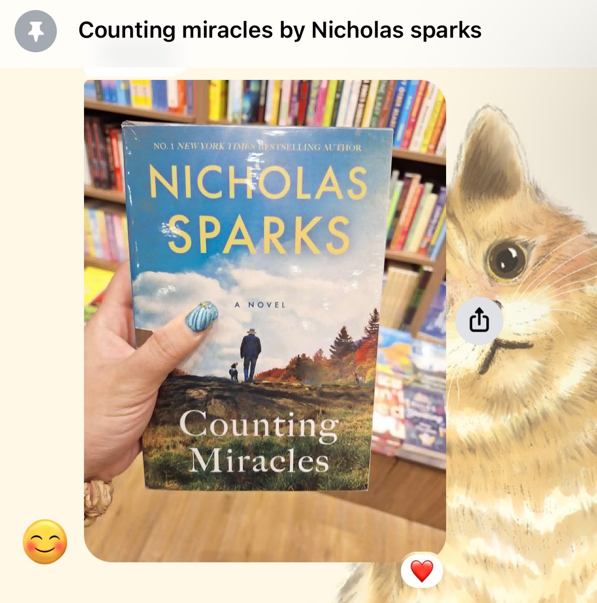 YAY she got me the book 🥳
