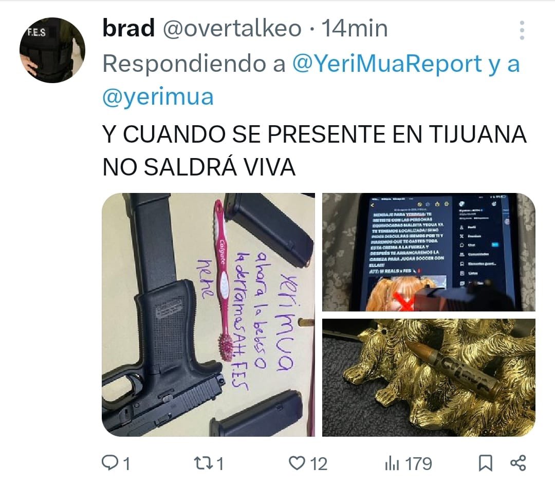 yerimua's tweet image. Vengo a evidenciar como la narco cultura vino a invadir a los influencers, la comunidad de @LoncheDeHuevito amenazando con matarme, no lo había vivido antes por q no ando metida en cosas malas, pero aparentemente se creen sicarios o son?? Igual procederé legalmente🙏🏻🙂