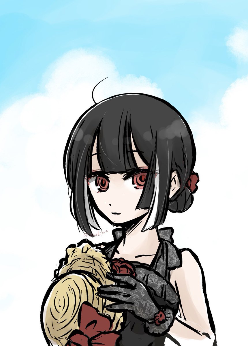 #今月描いた絵を晒そう
の投稿をしようとして画像選んでる途中で寝落ちして9月にてた...

(2枚目は2ページ漫画の2ページ目なんだけど1ページ目省略。虹色の貝の刺身食べたらセリフが虹色になってしまった肥前くんのはなし) 