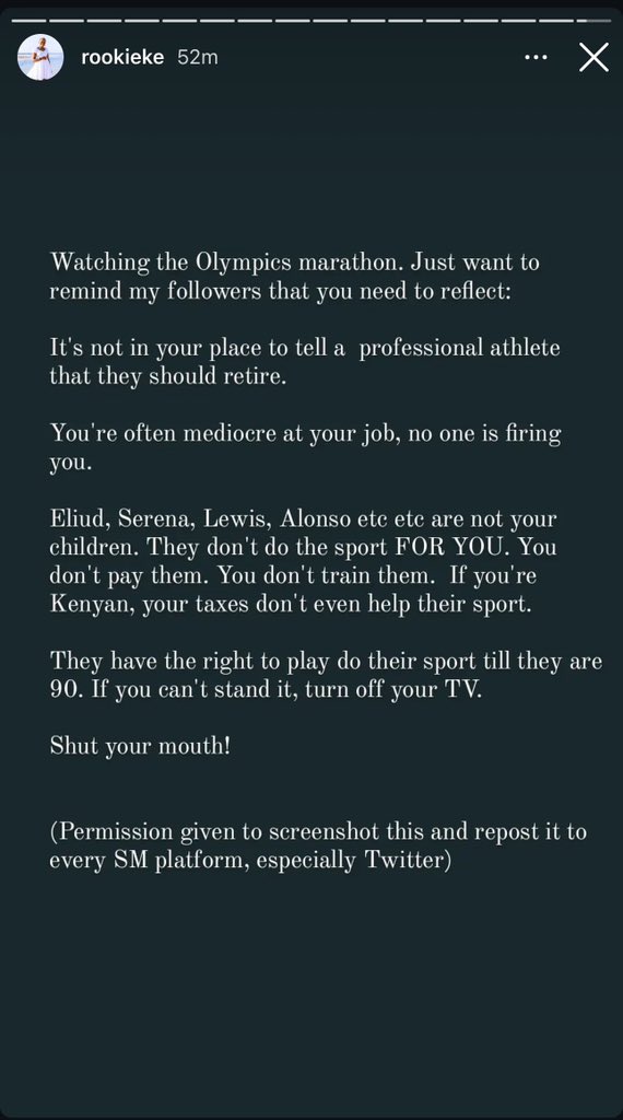 For anyone who feels the urge to comment on the great #Eliud. CC <a href="/RookieKE/">Kellie Murungi</a>