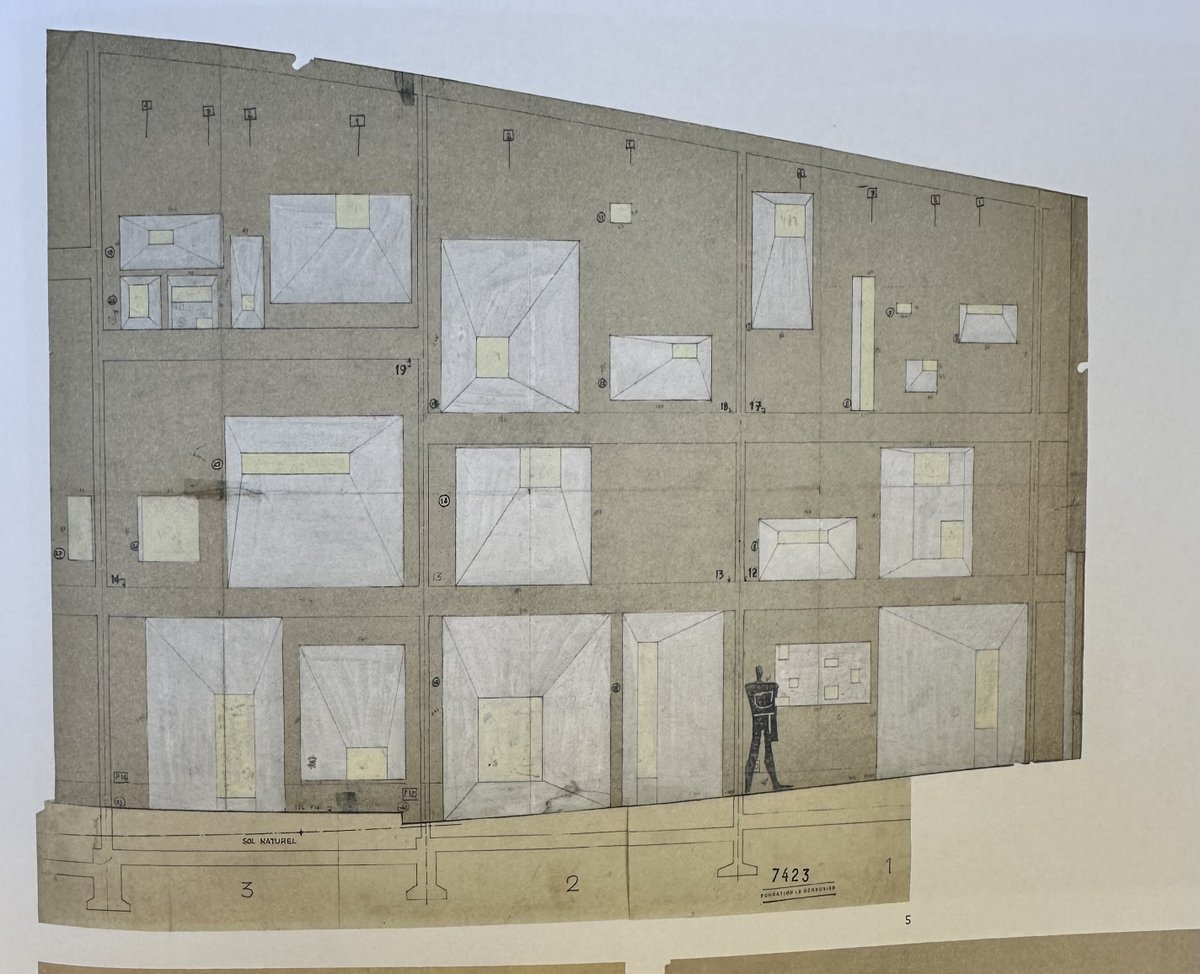 architext14's tweet photo. Multiple perspectives. Corbusier interior elevation Ronchamp. https://t.co/u62qPnlZBu