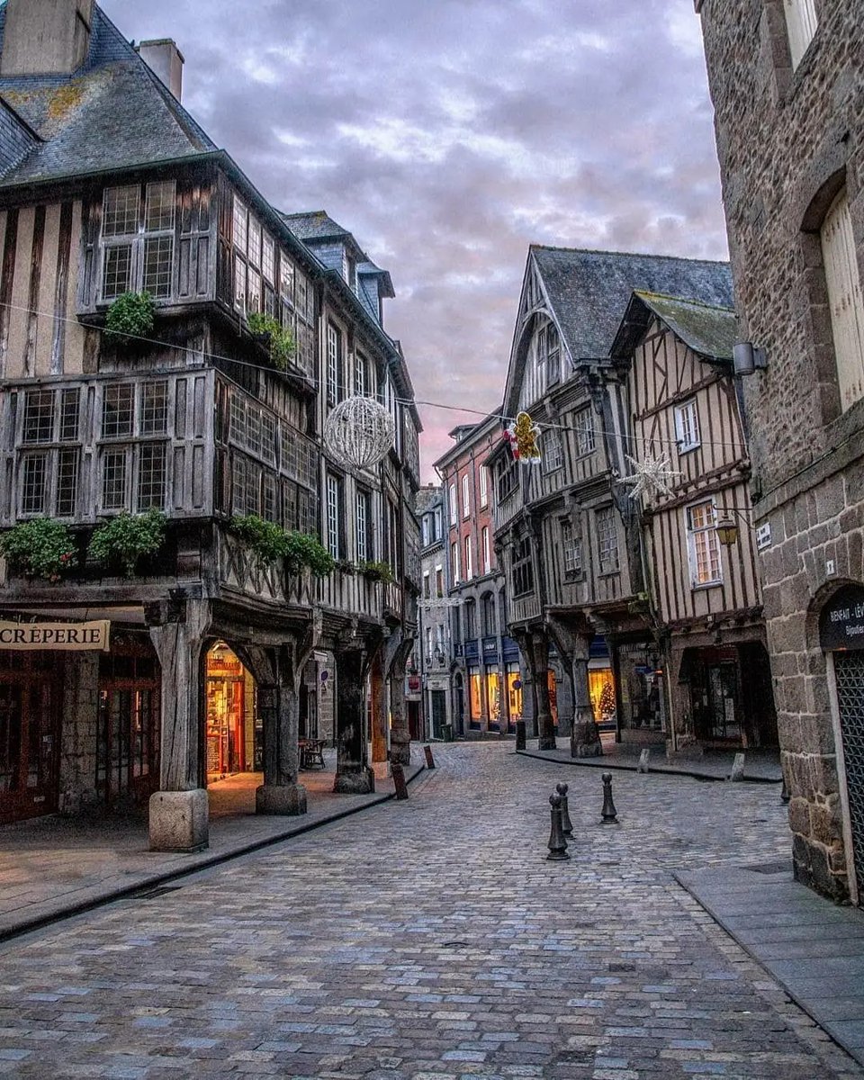 The best-preserved medieval town in Brittany, France.