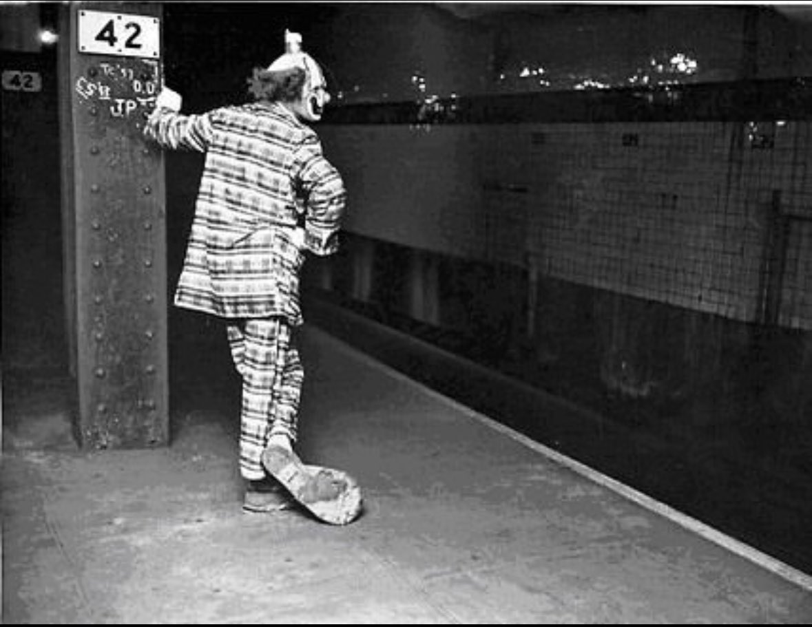 Waiting on the New York City Subway in 1958 by Allyn Baum