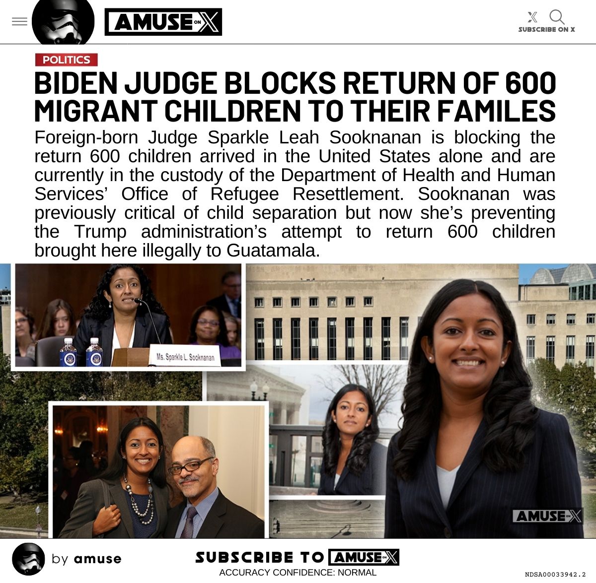 LAWFARE: Democrat judges opposed child separation before they supported. Foreign-born Biden Judge Sparkle Sooknanan is blocking the Trump administration's effort to return 600 migrant children brought to the US illegally by traffickers to their homes in Guatemala.