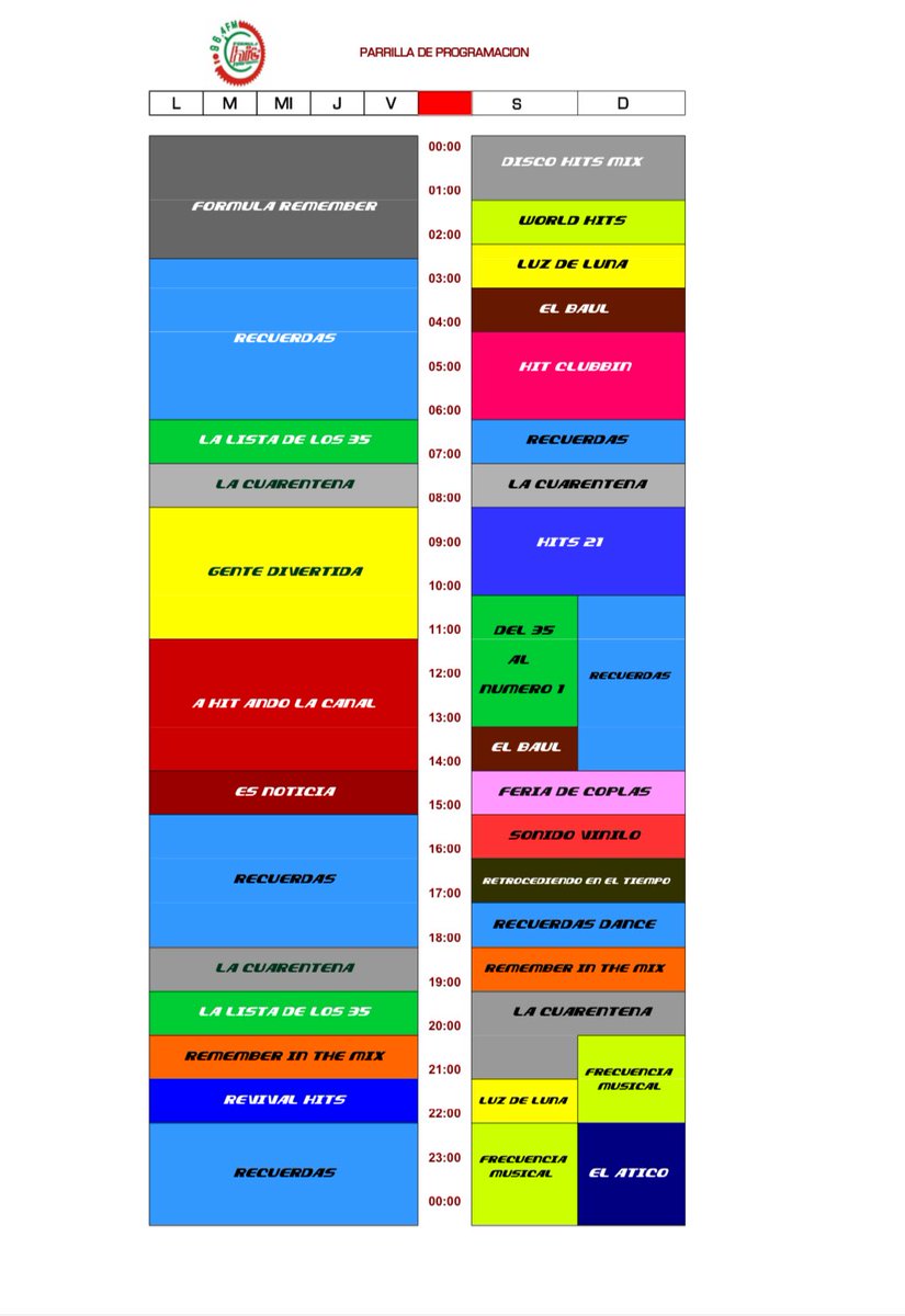 hit_navarres's tweet photo. Ofrecemos nuestra parrilla de programación las 24 horas de buena música e información https://t.co/SJ9a5Q4Zzj