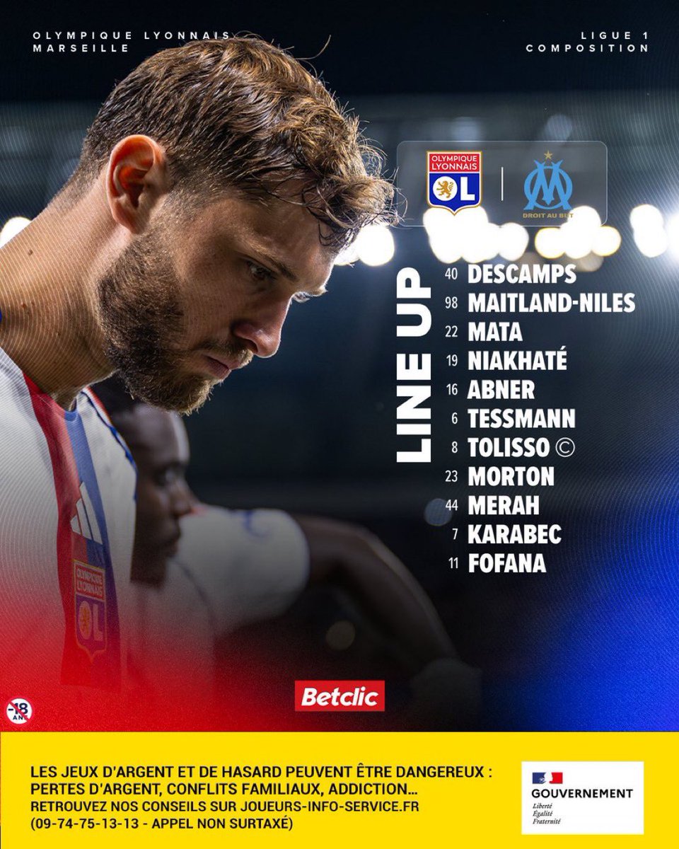 MFofanaFrance's tweet photo. 🚨TROIS MATCHS, TROIS TITULARISATIONS POUR MALICK FOFANA ⚡️🇧🇪

Associé à Karabec et Khalis Merah, pour leurs premières en Ligue 1, le jeune belge tiendra le rôle de patron de notre attaque 🦁

Une composition sans Mikautadze, en partance pour Villareal … 🇬🇪 https://t.co/lN3Ko7v3UL