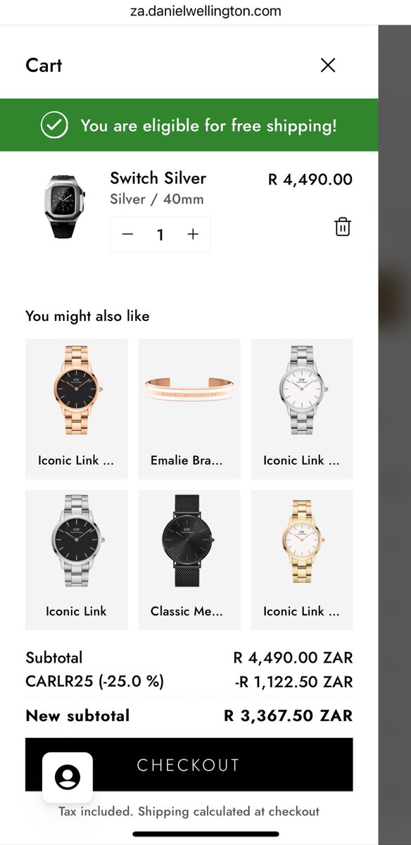 ThirdofHisName_'s tweet image. Remember to use discount code: CARLR25 for 25% OFF at Daniel Wellington #Smartwatchcase #smartwatchaccessories #applewatch