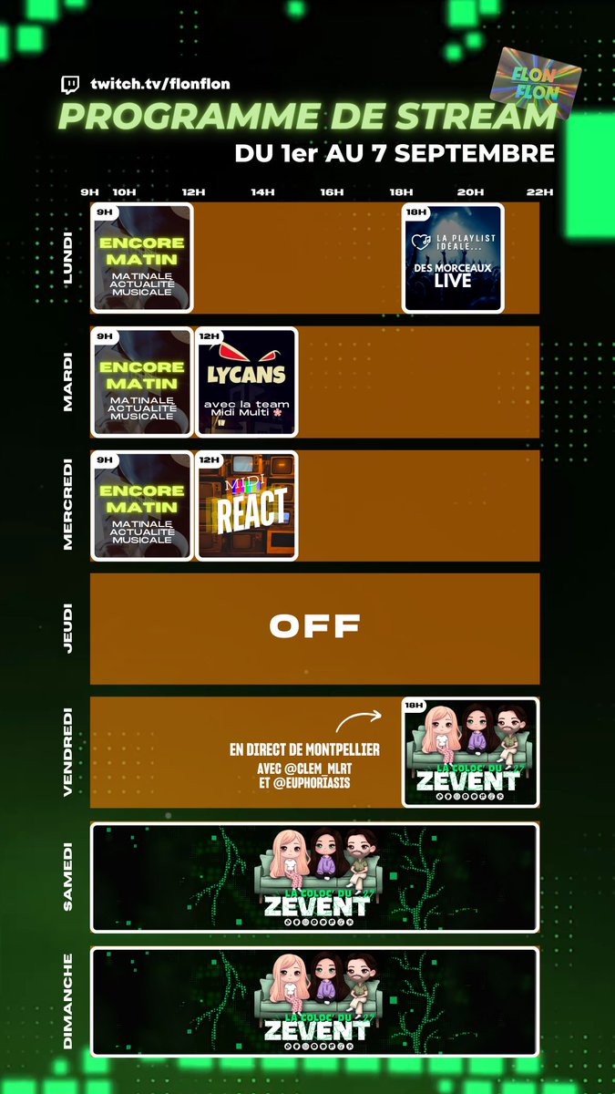 benjaminvalbon's tweet image. Le programme de stream de folie avec le #ZEVENT2025 en compagnie de @clem_mlrt et @Eupho_riasis en fin de semaine ! Trop hâte !