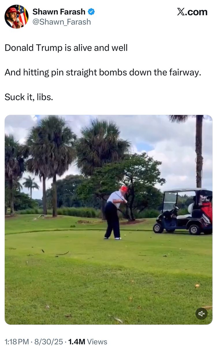 There are no palm trees at Trump National in Virginia.