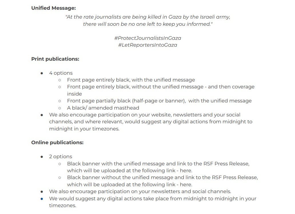 Hen Mazzig (@henmazzig) on Twitter photo BREAKING: <a href="/JewishOnliner/">Jewish Onliner</a> has uncovered a leaked document detailing an anti-Israel campaign by Reporters Without Borders.
The document provides pre-written scripts, templates, and visual assets that participants are meant to use in a coordinated attack on Israel.
And what's BREAKING: <a href="/JewishOnliner/">Jewish Onliner</a> has uncovered a leaked document detailing an anti-Israel campaign by Reporters Without Borders.
The document provides pre-written scripts, templates, and visual assets that participants are meant to use in a coordinated attack on Israel.
And what's
