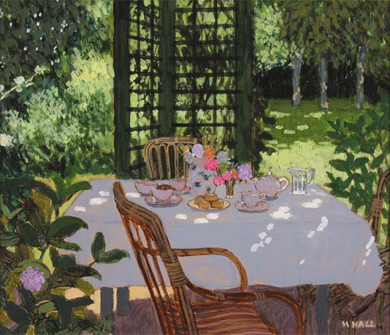 ArtGuideAlex's tweet image. Table Set for Tea #MikeHall