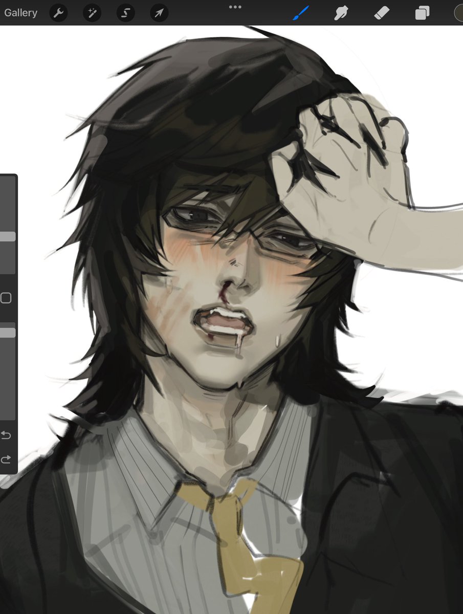 mikami getting beat up and enjoying it